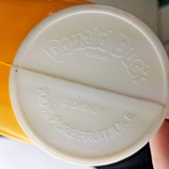 Donald Duck Mug Cup blue Hat "Lid" - Walt Disney Pure Fruit Juice no-straw - Picture 9 of 9